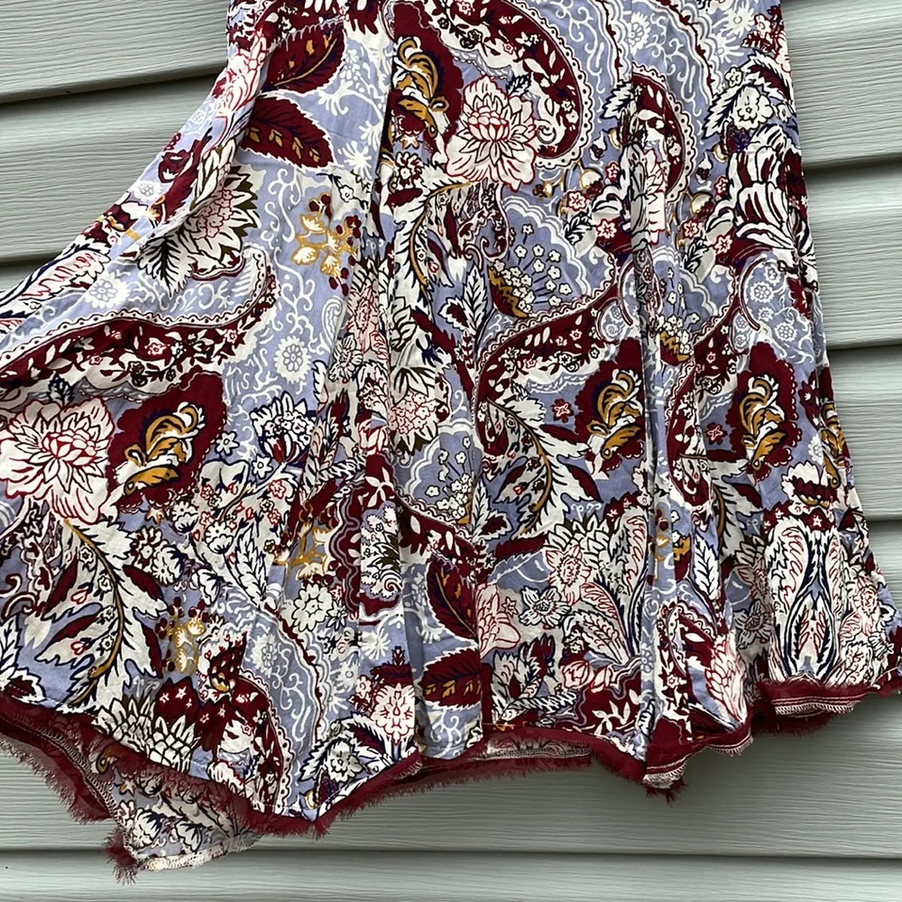UO Paisley Print Babydoll Swing Dress